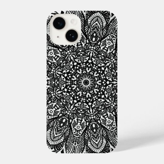 iPhone 11 Mandala Ster met kleur Hoesje (Achterkant)