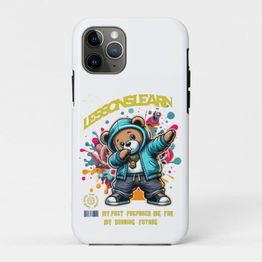 IPHONE 11 PRO DABBING FUTURE LESSONS LEARN CASE (Achterkant)