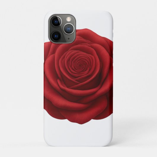 iPhone 11 Pro Hoesje - Rode Roos Bloem (Achterkant)