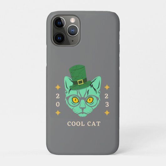 iPhone 11 Pro Hoesjes Cool Cat (Achterkant)