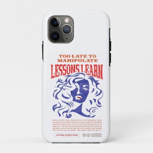 IPHONE 11 PRO MANIPULEER LESSEN LEREN CASE (Achterkant)