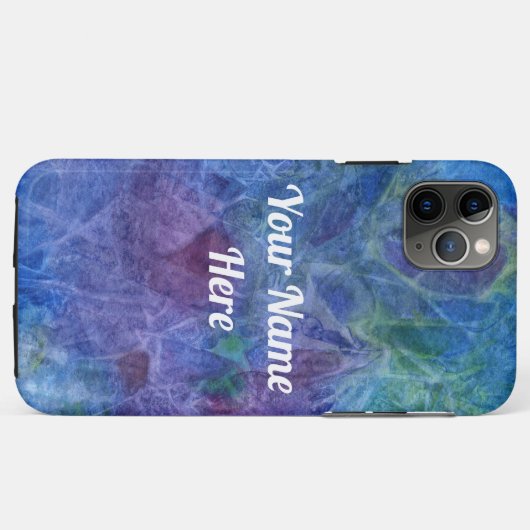 iPhone 11 Pro Max hoesje abstracte kosmos blauw pa (Achterkant (horizontaal))