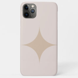 Iphone 11 pro max Light Brown met centrumster Case-Mate iPhone Case