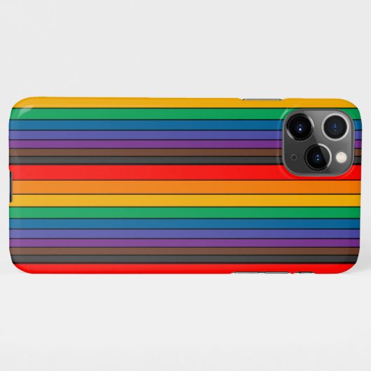 iPhone 11 Pro Max regenboogpatroon iPhone Hoesje (Achterkant horizontaal)