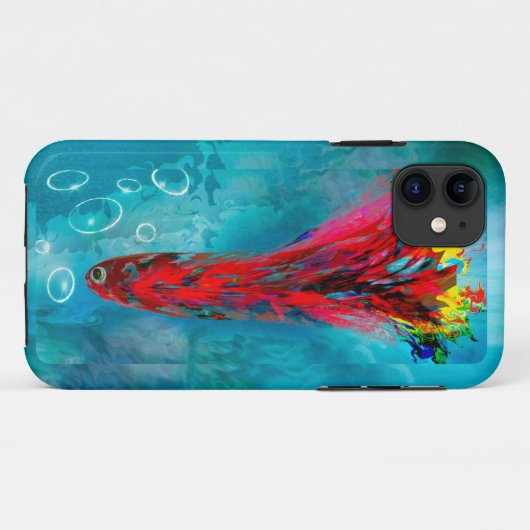 iPhone 11 stoere Hoesjes zwemvis (Achterkant (horizontaal))