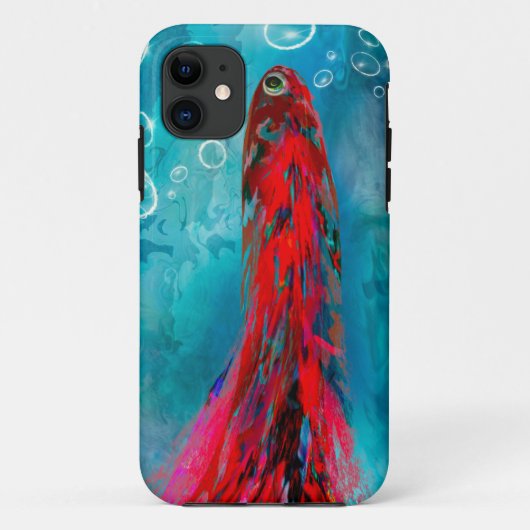 iPhone 11 stoere Hoesjes zwemvis (Achterkant)