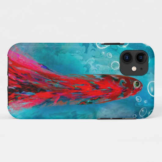 iPhone 11 stoere Hoesjes zwemvis (Achterkant (horizontaal))