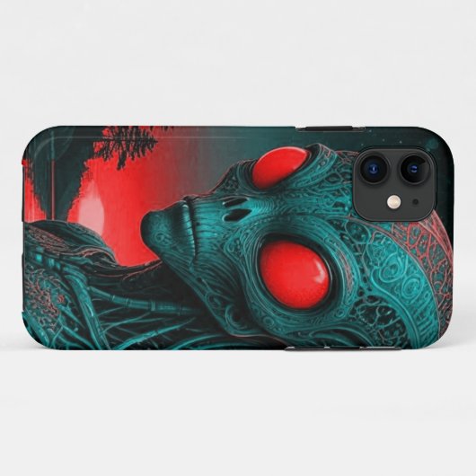 iPhone 11 telefoonhoesje met buitenaards thema Case-Mate iPhone Case (Achterkant (horizontaal))