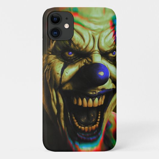 iPhone 11 telefoonhoesje met griezelige enge clown Case-Mate iPhone Case (Achterkant)