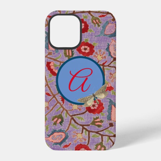 iPhone 12 CASE MATE William Morris CUSTOM INITIAAL Hoesje (Achterkant)