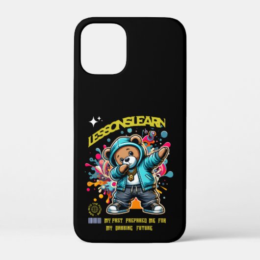 IPHONE 12 DABBING TOEKOMSTIGE LESSEN GELEERD CASE (Achterkant)