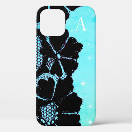 IPHONE 12 HOESJE MATE ANTIEKE KANT AANGEPASTE INIT