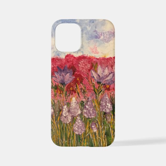 iPhone 12 Mini Floral Garden Phone Case iPhone Hoesje (Achterkant)