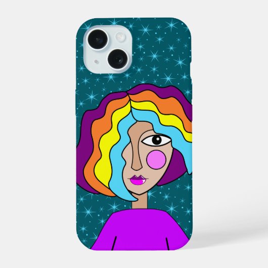 iPhone 12 Mini stevige hoes, Glanzend 15 Case (Achterkant)