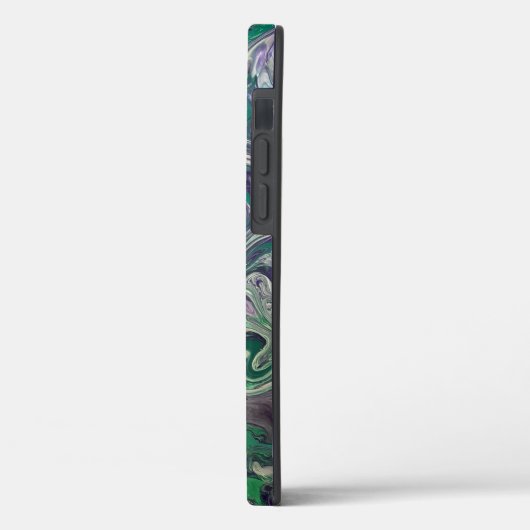 iPhone 12 Pro Artwork Hoesje - Paarse en Groen (Achterkant / Links)