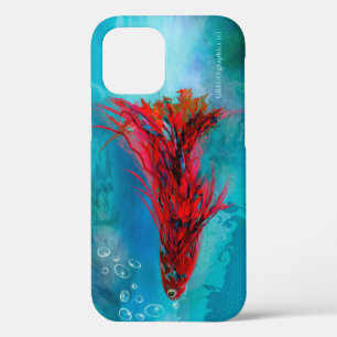 iPhone 12 Pro - een hoesje van een rood gevederde