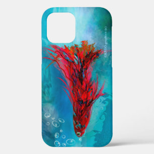 iPhone 12 Pro - een hoesje van een rood gevederde