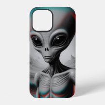 iPhone 12 telefoonhoesje met buitenaards thema