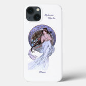 iPhone 13 hoesje Alphonse Mucha Art Nouveau (Achterkant)