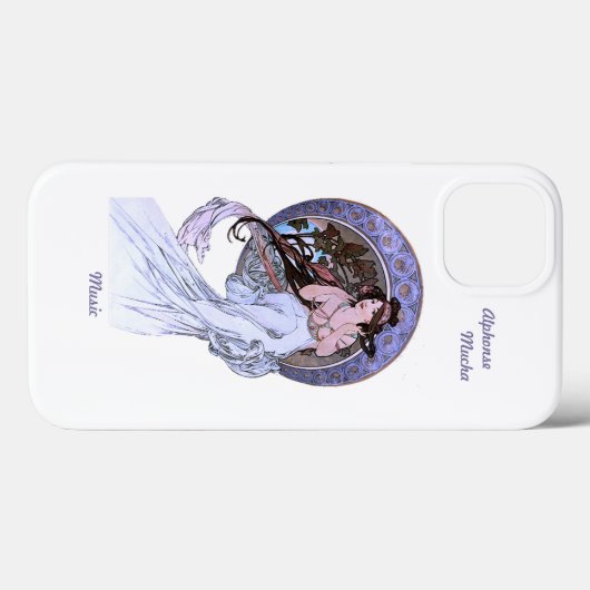 iPhone 13 hoesje Alphonse Mucha Art Nouveau (Achterkant (horizontaal))