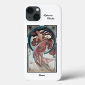 iPhone 13 hoesje Alphonse Mucha Art Nouveau (Achterkant)