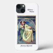iPhone 13 hoesje Alphonse Mucha Art Nouveau (Achterkant)