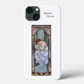 iPhone 13 hoesje Alphonse Mucha Art Nouveau (Achterkant)
