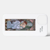 iPhone 13 hoesje Alphonse Mucha Art Nouveau (Achterkant (horizontaal))