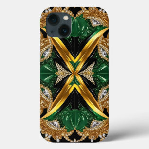 iPhone 13 Hoesje-Mate met Jamaica kleuren Case-Mate iPhone Case