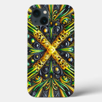 iPhone 13 Hoesje-Mate met Jamaicaanse kleuren