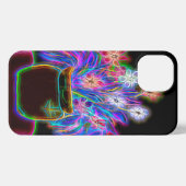 iPhone 13 Hoesje met elektrische bloemen in potten (Achterkant horizontaal)