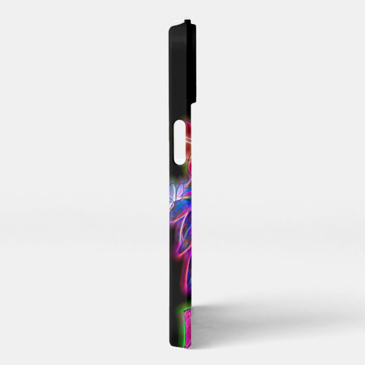 iPhone 13 Hoesje met elektrische bloemen in potten iPhone Hoesje (Rechterkant)