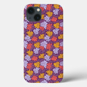 iPhone 13 Hoesje met Retro Bloemenpatroon (Achterkant)
