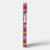 iPhone 13 Hoesje met Retro Bloemenpatroon (Achterkant / Rechts)