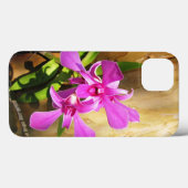 iPhone 13 Hoesje roze orchideeën (Achterkant (horizontaal))