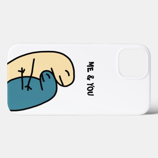 iPhone 13 hoesjes me en jou (Achterkant (horizontaal))