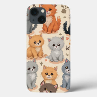 iPhone 13 Hoesjes Schattige kittenpatroon