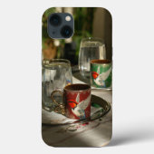 iPhone 13 Hoesjes Vreedzame Koffie Cup Afbeelding (Achterkant)