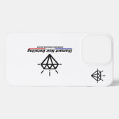 Iphone 13 PRO Diamant Black PATRIOTE iPhone Hoesje (Achterkant horizontaal)