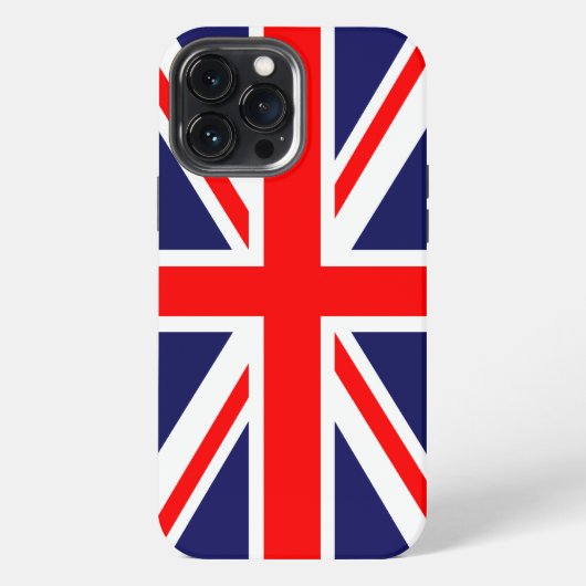 iPhone 13 Pro Max Cell Hoesje Union Jack Flag (Achterkant)