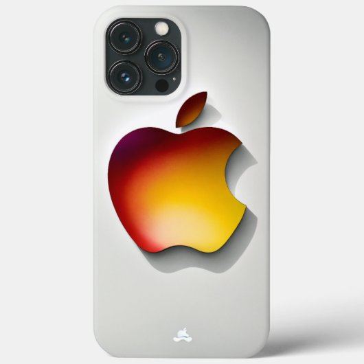 iPhone 13 Pro Max hoes met kleurrijke Apple logo (Achterkant)