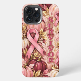 iPhone 13 Pro Max Roze Lintjes en Pompoenen Hoesje