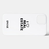 iPhone 13 White Hoesje - Ik hoor onroerend goed (Achterkant (horizontaal))