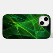 iphone 14 abstracte zwarte groene hoesjes (Achterkant (horizontaal))