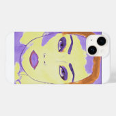 iPhone 14 Hoesje Art Deco Vrouwen Schilderstijl (Achterkant (horizontaal))
