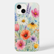 iPhone 14 Hoesje Barely There Watercolor Wilde Blo