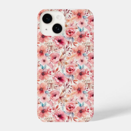 iPhone 14 Hoesje Floral (Achterkant)
