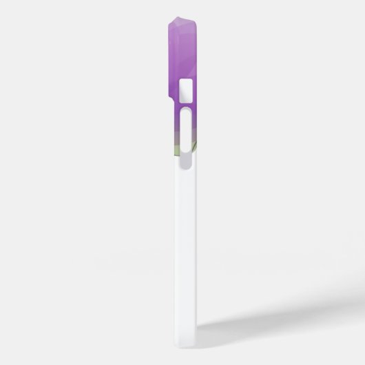 iPhone 14 Hoesje-paarse bloemen Case-Mate iPhone Case (Achterkant / Links)