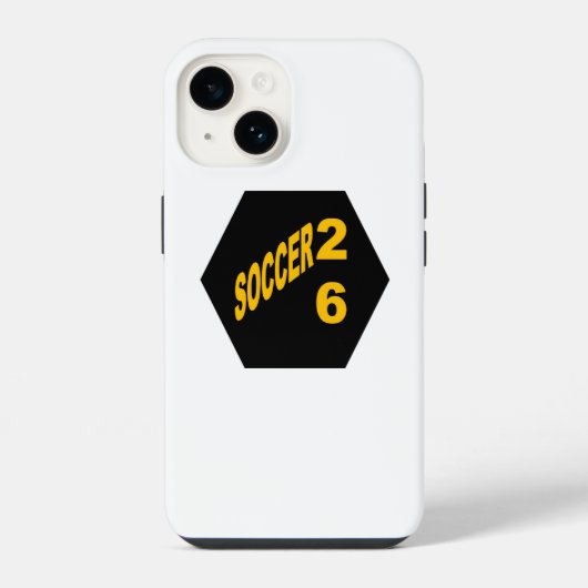iPhone 14 Hoesje VOETBAL 26 (Achterkant)