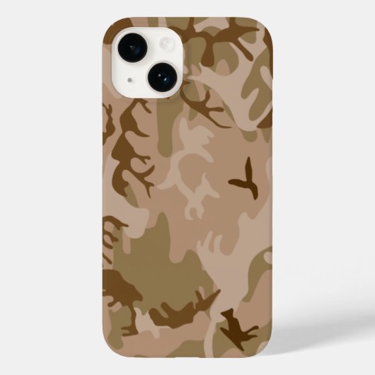 iPhone 14 Hoesje-woestijn Camo Case-Mate iPhone Case (Achterkant)